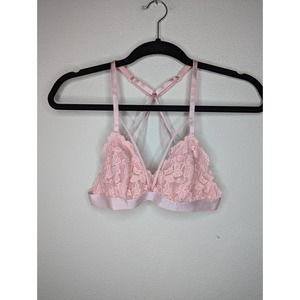 Jenny Jen Pink Lace Bralette Medium